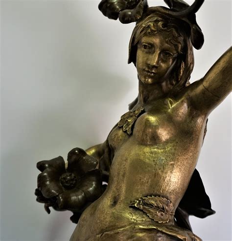 French Art Nouveau Bronze Sculpture Of Nude Woman For Sale At 1stdibs Art Nouveau Sculpture