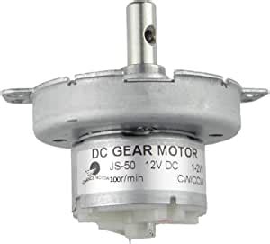 CHANCS JS 50 DC Gear Motor 12V DC 100RPM Reduction Speed Horizontal