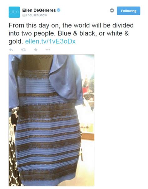 The Dress Celebrities Join The White And Gold Or Blue And Black Debate