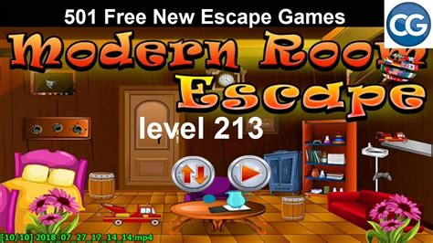[walkthrough] 501 free new escape games level 213 modern room escape complete game youtube