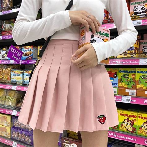 Aesthetic Cute Egirl School Skirt Cosmique Studio