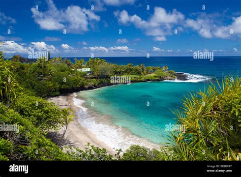 Schöner Tag Am Hamoa Beach Hana Maui Hawaii Stockfotografie Alamy