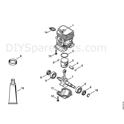 Stihl Ms 180 Chainsaw Ms1802 Mix Parts Diagram Cylinder