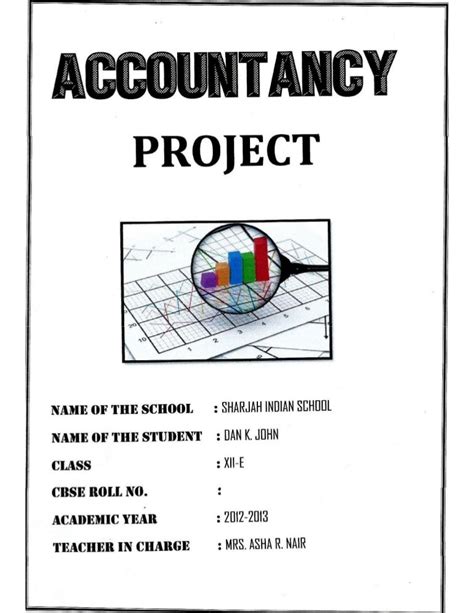 Solved Cbse Class 12 Accountancy Full Projectcomprehensive Project