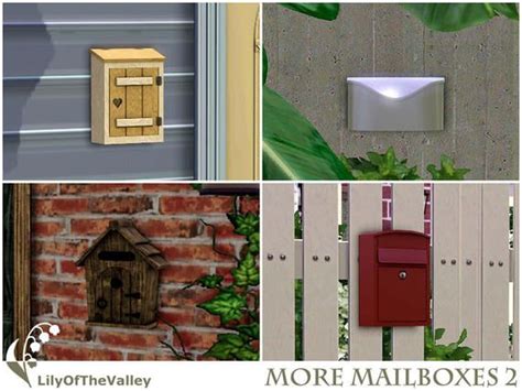 Lilyofthevalleys More Mailboxes 2 Around The Sims 4 Sims Mods Sims