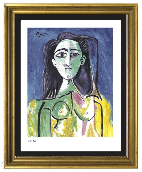 Pablo Picasso Signed And Hand Numbered Ltd Edition Jacqueline Litho