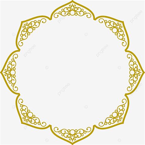 Download Islamic Style Ring Border Hand Drawn Style Border Golden ...
