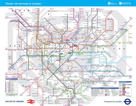 London Map Zones 1 6
