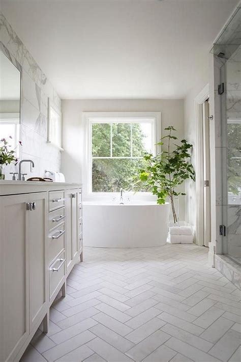 Offered in a wide variety of sizes and over 150 colors, our subway tile comes in glazed it became popular in public bathrooms and commercial kitchens. 73 Beautiful White Subway Tiled Bathroom With Marble ...