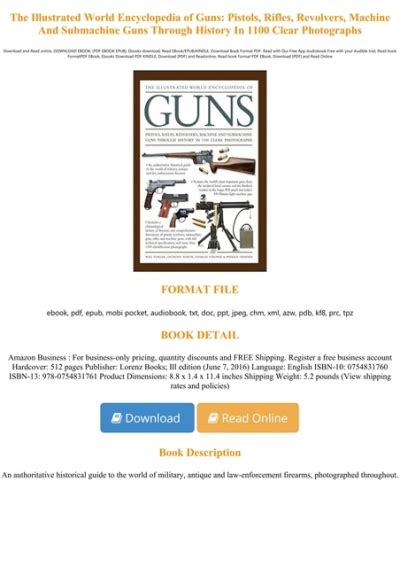 Ebook Pdf The Illustrated World Encyclopedia Of Guns Pistols