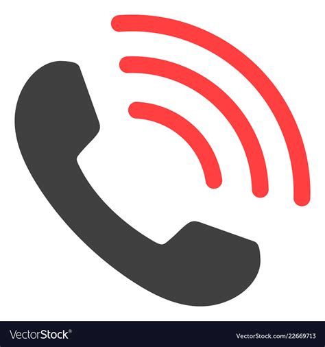 Phone Call Flat Icon Symbol Royalty Free Vector Image