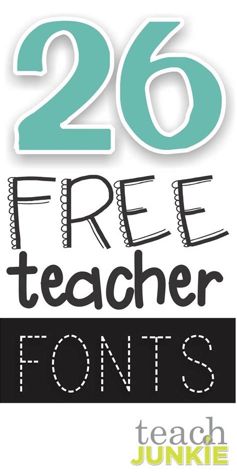 67 Free Fonts For Teachers Free Teacher Fonts Teacher Fonts Teaching