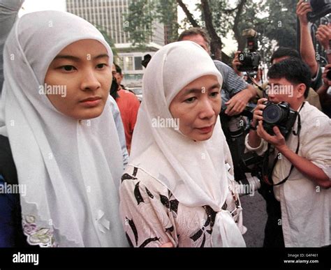 Wife Of Detained Former Deputy Premier Anwar Ibrahim Wan Azizah Wan