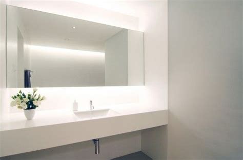 How To Lighting Behind The Mirror Apartment Interior Design Amazing