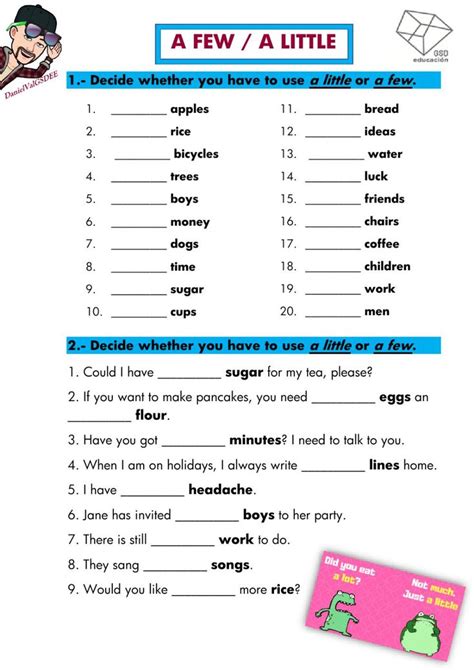 A Few A Little Online Worksheet For Grade 3 You Can Do The Exercises