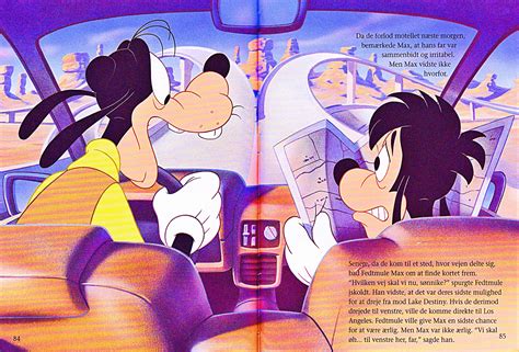 Walt Disney Book Scans A Goofy Movie The Story Of Max Goof Danish Version ★ Personnages