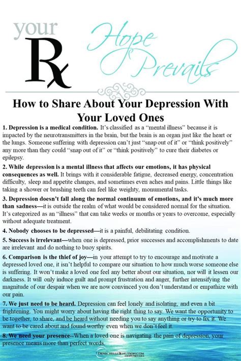 How To Share About Your Depression With Your Loved Ones Dr Michelle