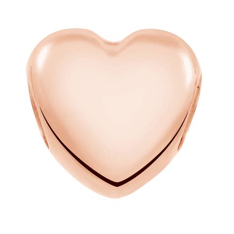 10ct Rose Gold Heart Charm