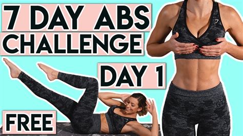7 Day Beginner Core Challenge Flat Tummy Exercises Day 1 YouTube