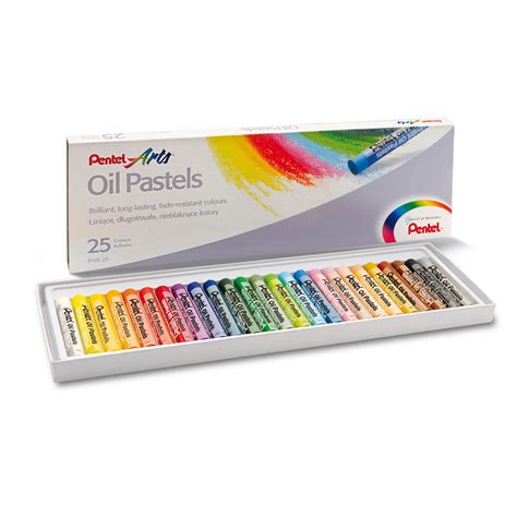 Pentel Oil Pastels 25 Colours Phn 25
