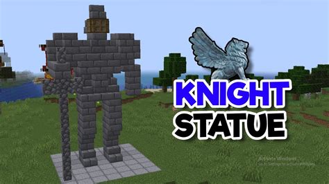 Minecraft Knight Statue Tutorial Airy Craft Youtube