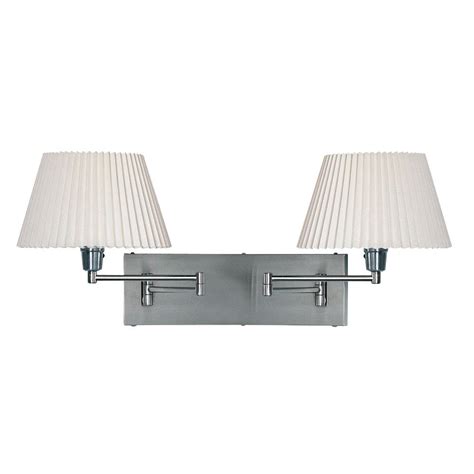 Uses (1) led, cfl, or up to 150w. Dainolite Double Swing-Arm Wall Lamp by OJ Commerce ...