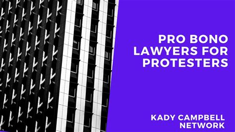 Information about the law or tools to help solve simple. Pro Bono Lawyers for Protesters - YouTube