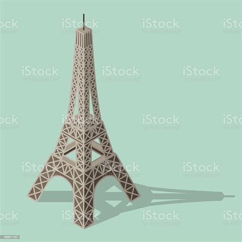 Illustration Of The Eiffel Tower Stok Vektör Sanatı And Eyfel Kulesi‘nin
