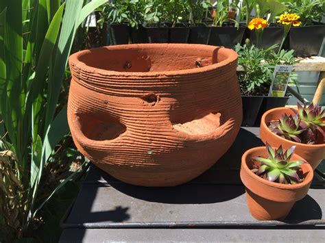 Handmade Strawberry Terra Cotta Pot Clay Flower Pot Succulent Planter