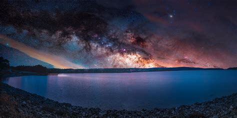 Rise A Time Lapse Blend Of Sunset And The Night Sky Taken From The