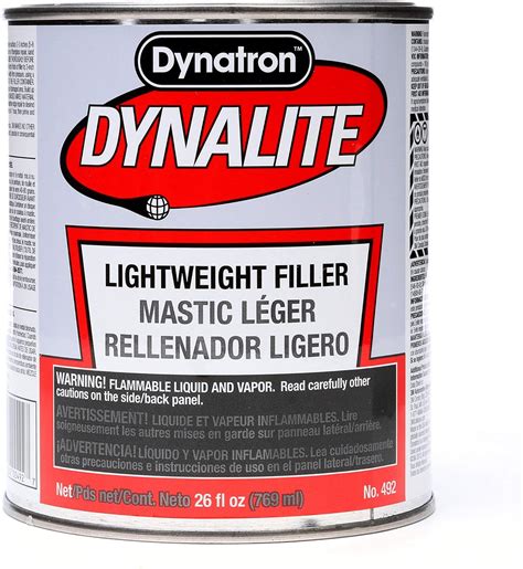 Dynatron 492 Dynalite Lightweight Body Filler 1 Quart Automotive