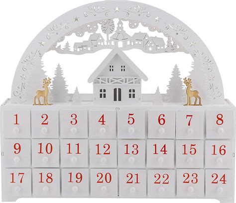 Designed By AMARA Christmas Light Up Village Scene Advent Calendar