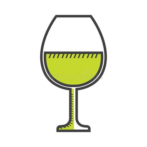 Wine Glass Vector Illustration Decorative Design Stock Vector Illustration Of Linear Liquor