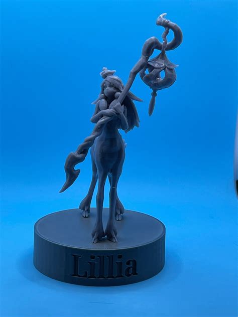 3d Printed Lillia Figure League Of Legends Etsy