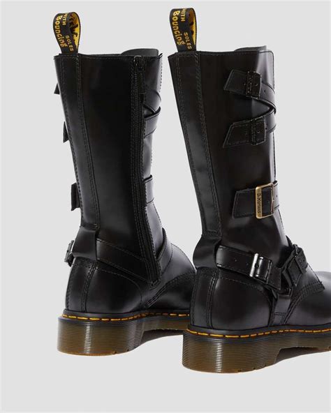 blake tall leather buckle boots dr martens