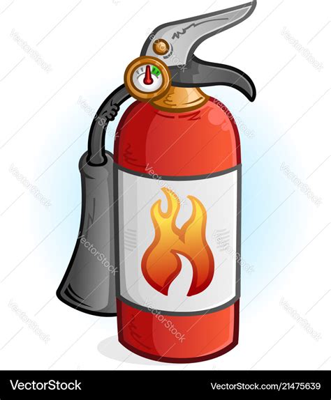 Fire Extinguisher Cartoon Royalty Free Vector Image