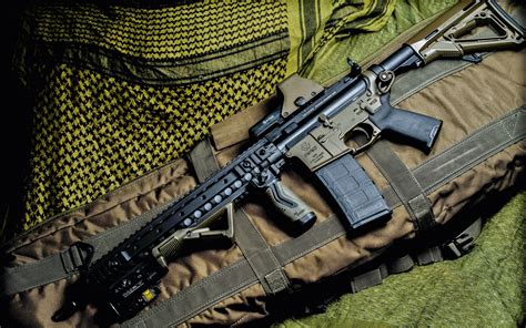Wallpaper Gun Military Assault Rifle Ruger Sr Images For Desktop Hot