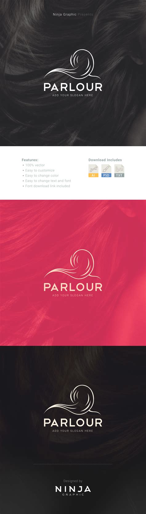 Parlor Logo Template This Logo Is A Perfect Choice For The Businesses