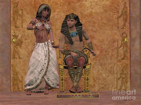 Egyptian Queen Advises Pharaoh Painting By Corey Ford Pixels