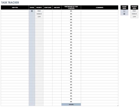 Blank Monthly Checklist Printable Calendar Template Printable