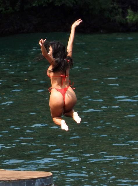 Nicole Scherzinger In Red Bikini On Vacation In Italy GotCeleb