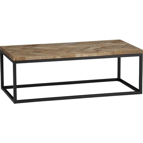 The clairemont coffee table is a crate and barrel exclusive. DIY Coffee Table: Modern with Reclaimed Wood Look (Under $60)