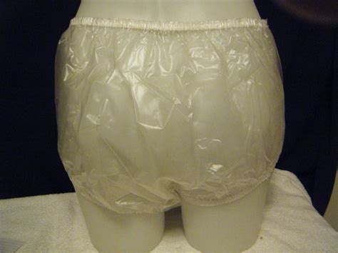 Angela Clear Adult Plastic Brief Diaper Cover