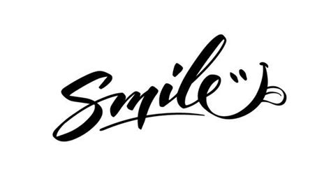 I Just Like This Artfully Scribed Reminder To Smile Lettering Smile