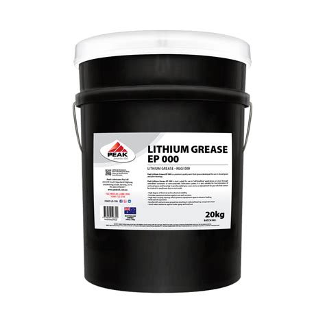 Peak Lithium Grease Ep 000 Peak Lubricants