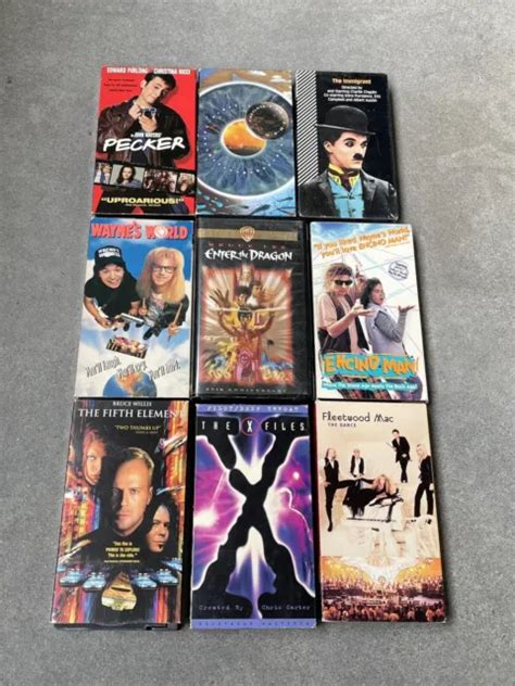 Vintage Classic Movie Lot 80s 90s Vhs Tapes Of 9 Films Action Music