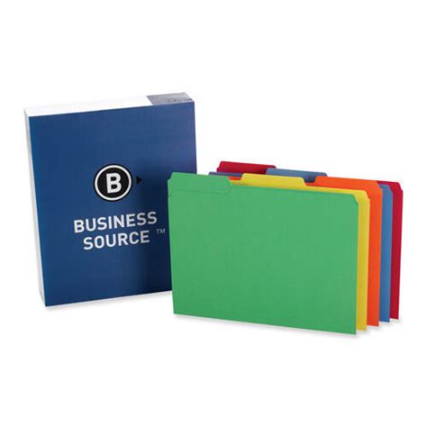 Business Source Bsn 65780 65780 Top Tab File Folder Letter 850 X