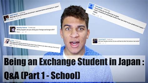 Being An Exchange Student In Japan Qanda Part 1 School Youtube