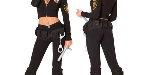 Sexy Roma Womens Seductive Cop Police Officer Hottie Halloween Costume