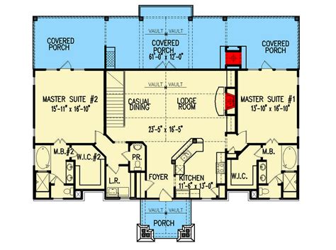 Floor Plan With Two Master Suites Image To U